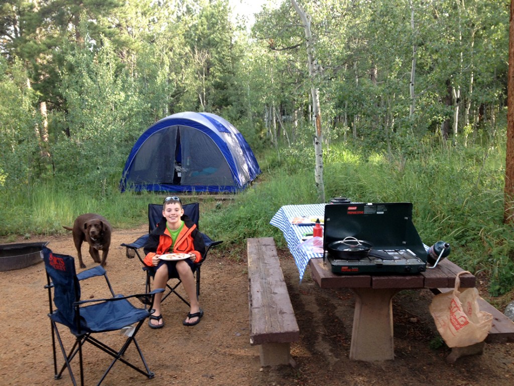 Our camp site even came with a dog :)  