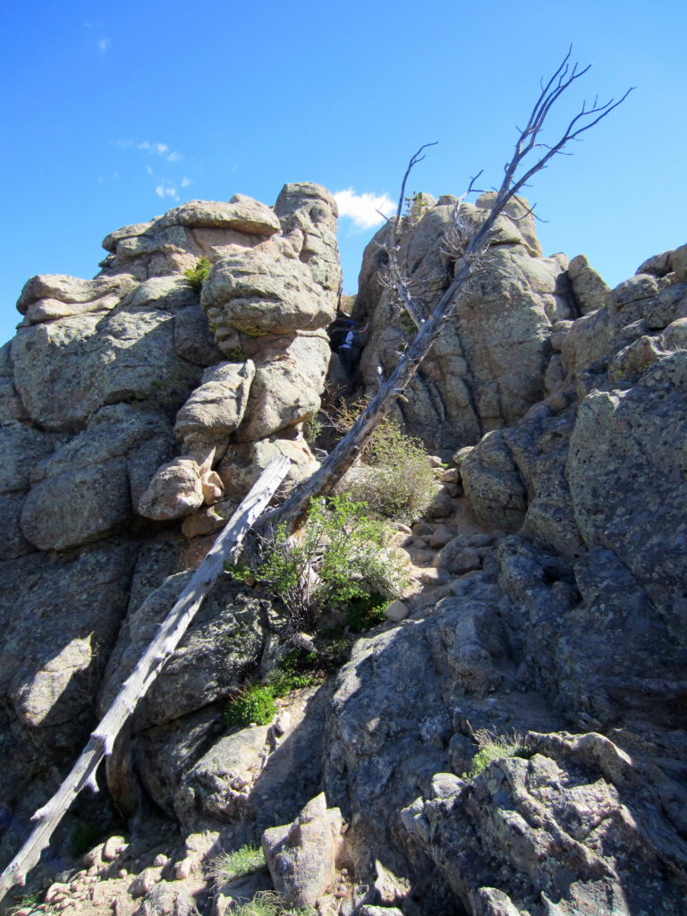 Class III rock scramble to the top - fairly easy to negotiate. 