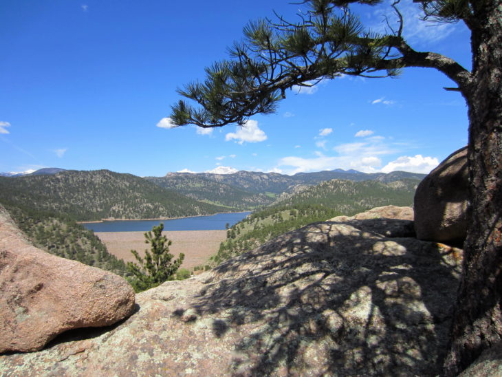 Ralph Price Reservoir viewed from Sleepy Lion Trail